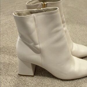 Ted Baker Chic off White Ankle Boots